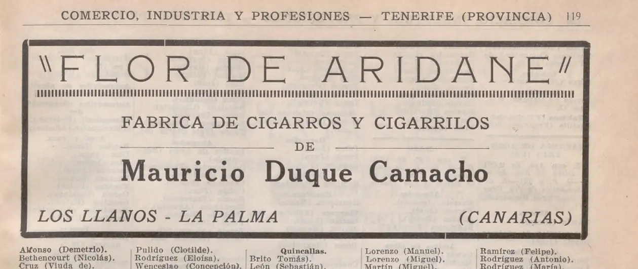 Publicidad Guía Industrial, 1933